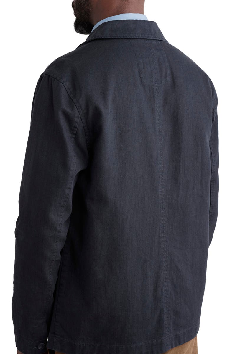 Seasalt Cornwall Tollgate Herringbone Linen & Organic Cotton Blazer, Alternate, color, Inkwell