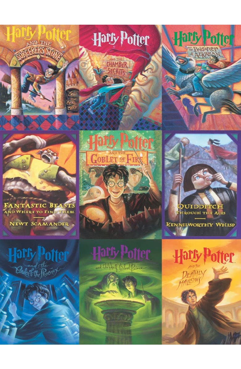 NEW YORK PUZZLE COMPANY Book Cover Collage 500 Piece Puzzle, Alternate, color,