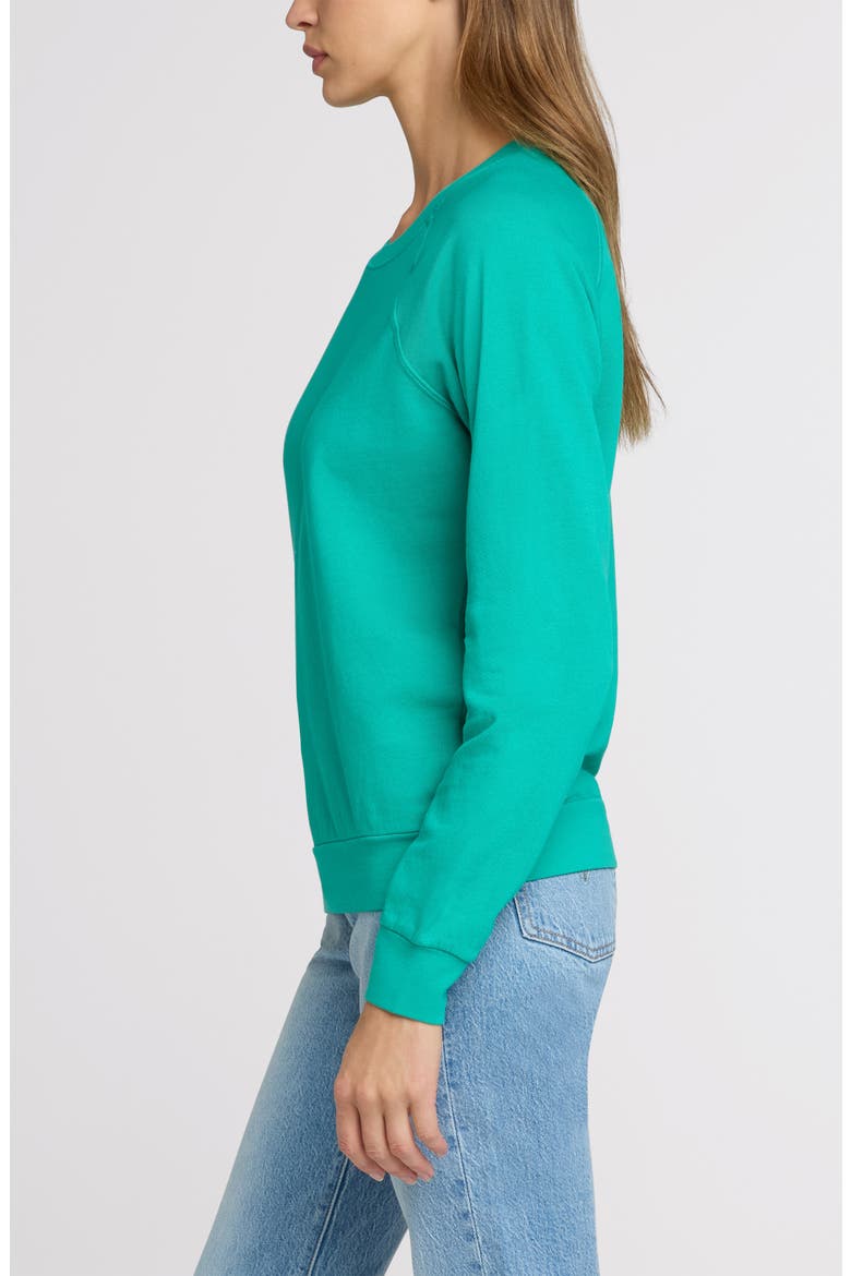The Raglan Sweatshirt, Alternate, color, Peacock