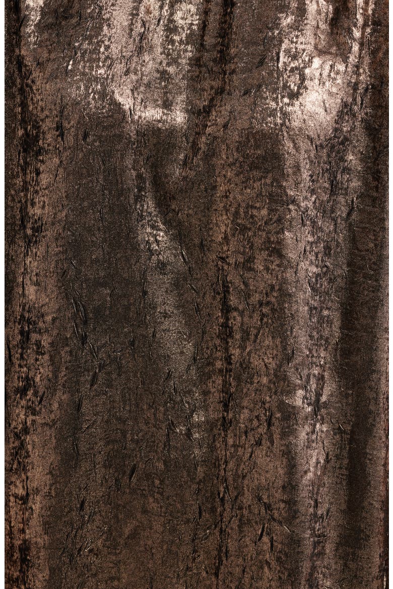 Foil Print T-Shirt Dress, Alternate, color, CHAMPAGNE