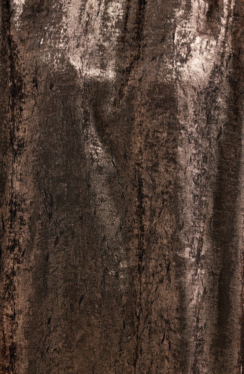 CITY BLUES Foil Print T-Shirt Dress, Alternate, color, Champagne