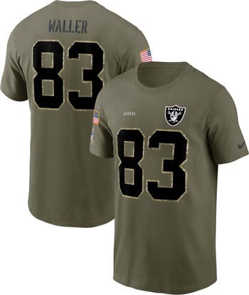 NIKE ラスベガス レイダース ダレン ウォーラー ゲームシャツ Nike Men's Nike Darren Waller Olive Las Vegas Raiders 2022 Salute