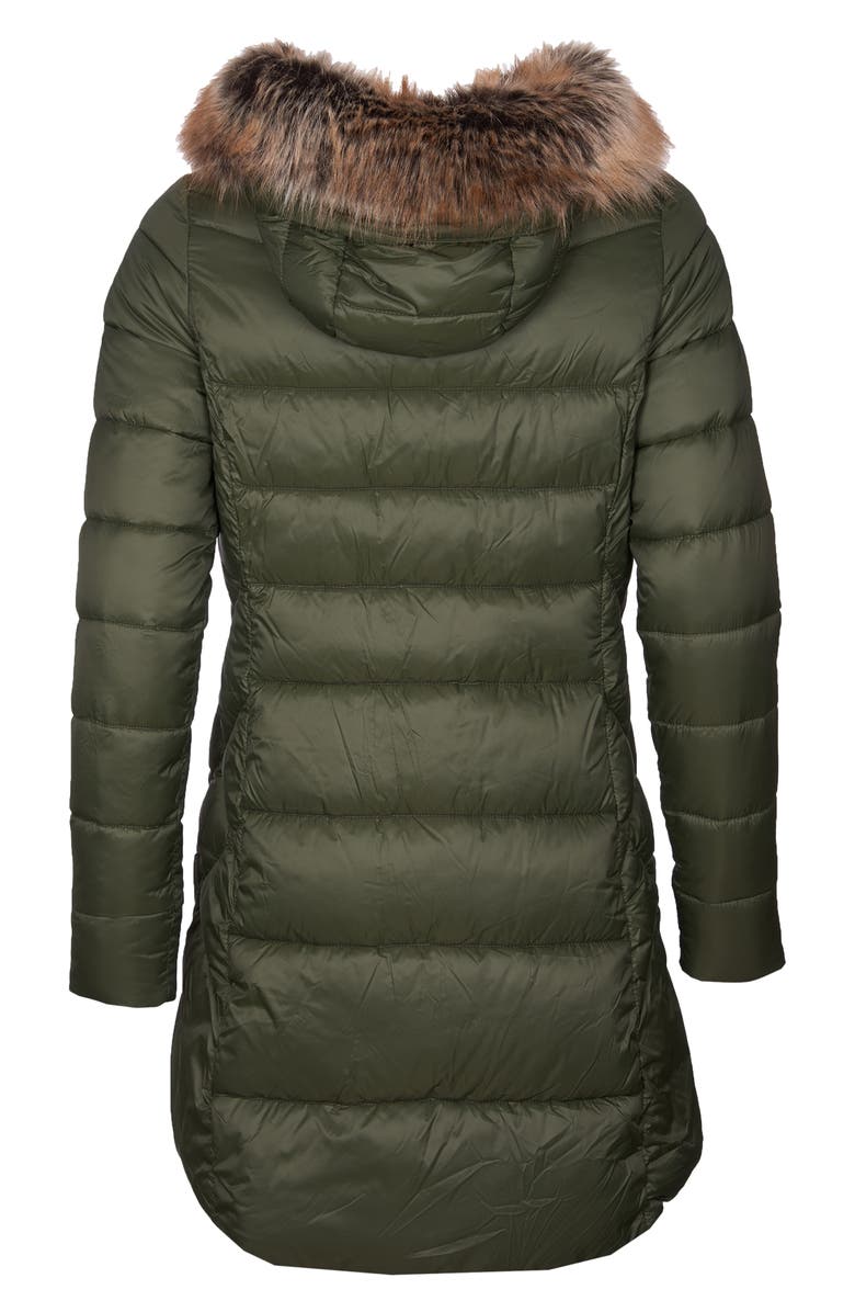 Barbour Jamison Hooded Puffer Parka with Faux Fur Trim, Alternate, color,