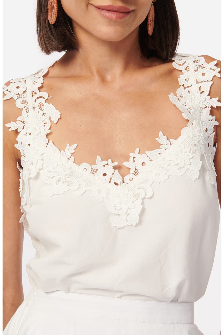 Chels Floral Lace Tank, Alternate, color, WHITE