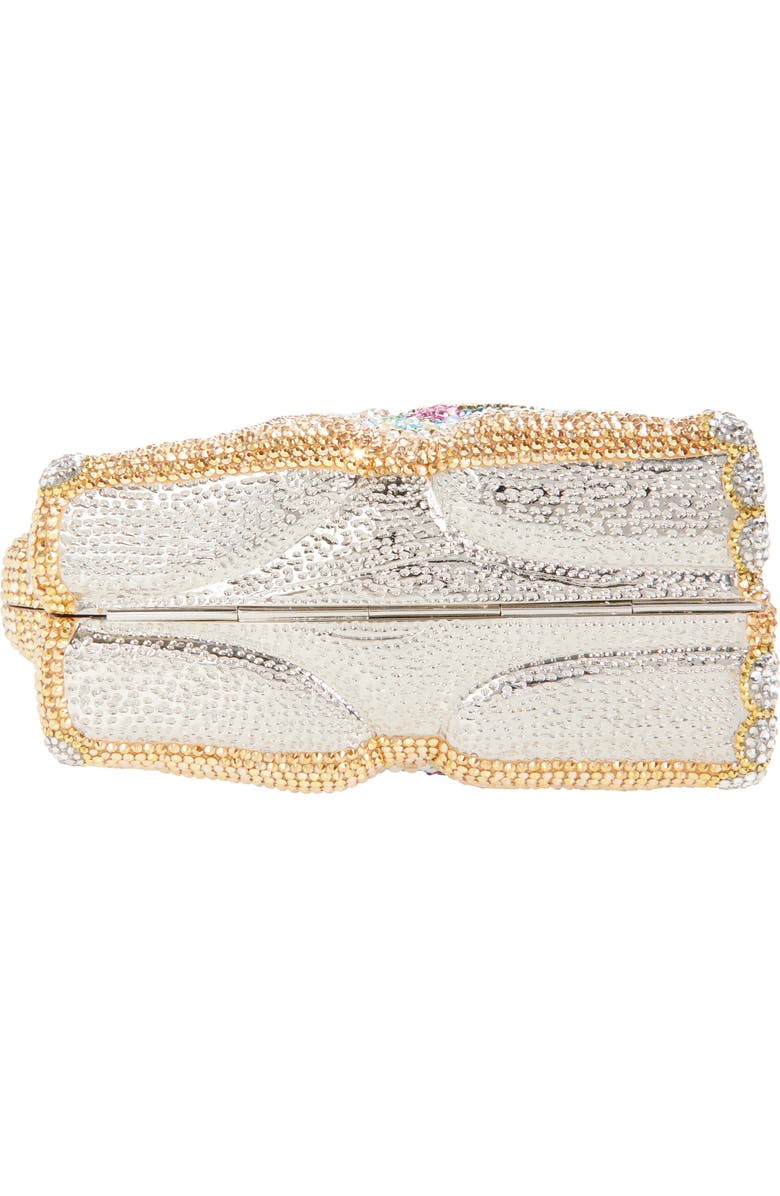 JUDITH LEIBER COUTURE Elephant Crystal Embellished Clutch, Alternate, color, Silver Sunrise Mult