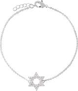 ATHRA LUXE Cubic Zirconia Star of David Bracelet