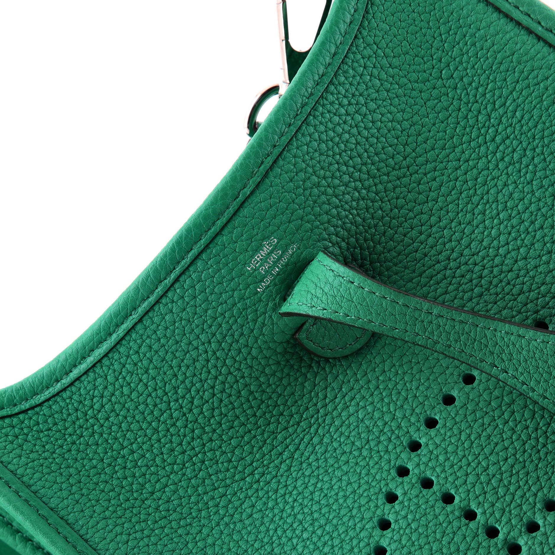 Pre-Owned Hermes Evelyne Bag Gen III Maurice TPM, Alternate, color, Vert Jade