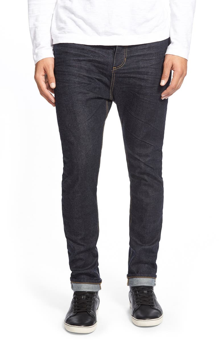 ZANEROBE 'Low Blow' Slim Straight Selvedge Jeans, Main, color, 