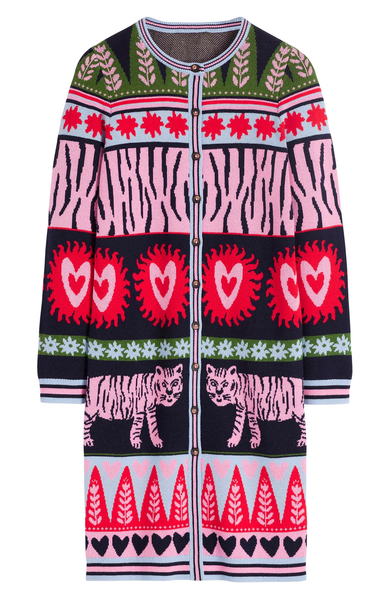 Jacquard Longline Cardigan - image 2