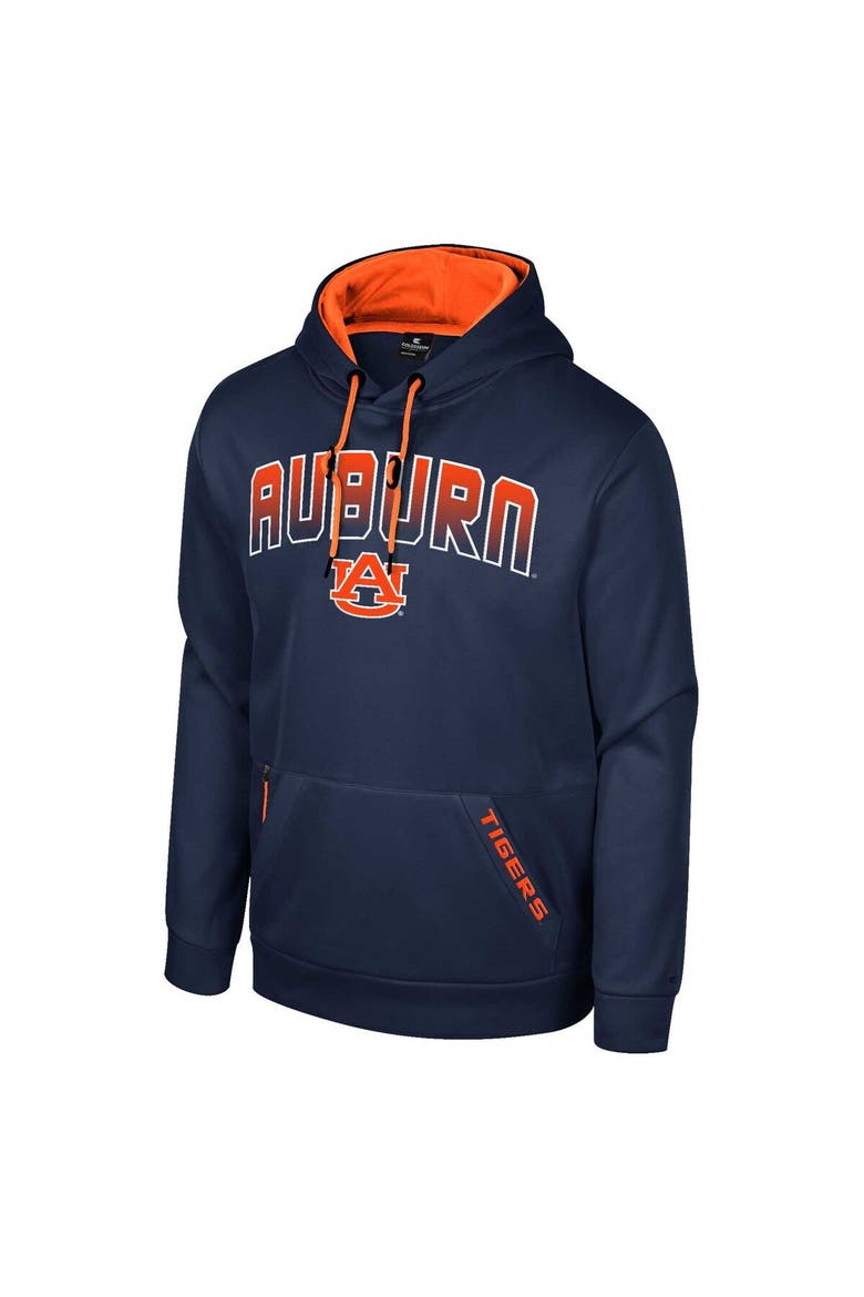Men's Colosseum Navy Auburn Tigers Reese Pullover Hoodie, Alternate, color, Navy