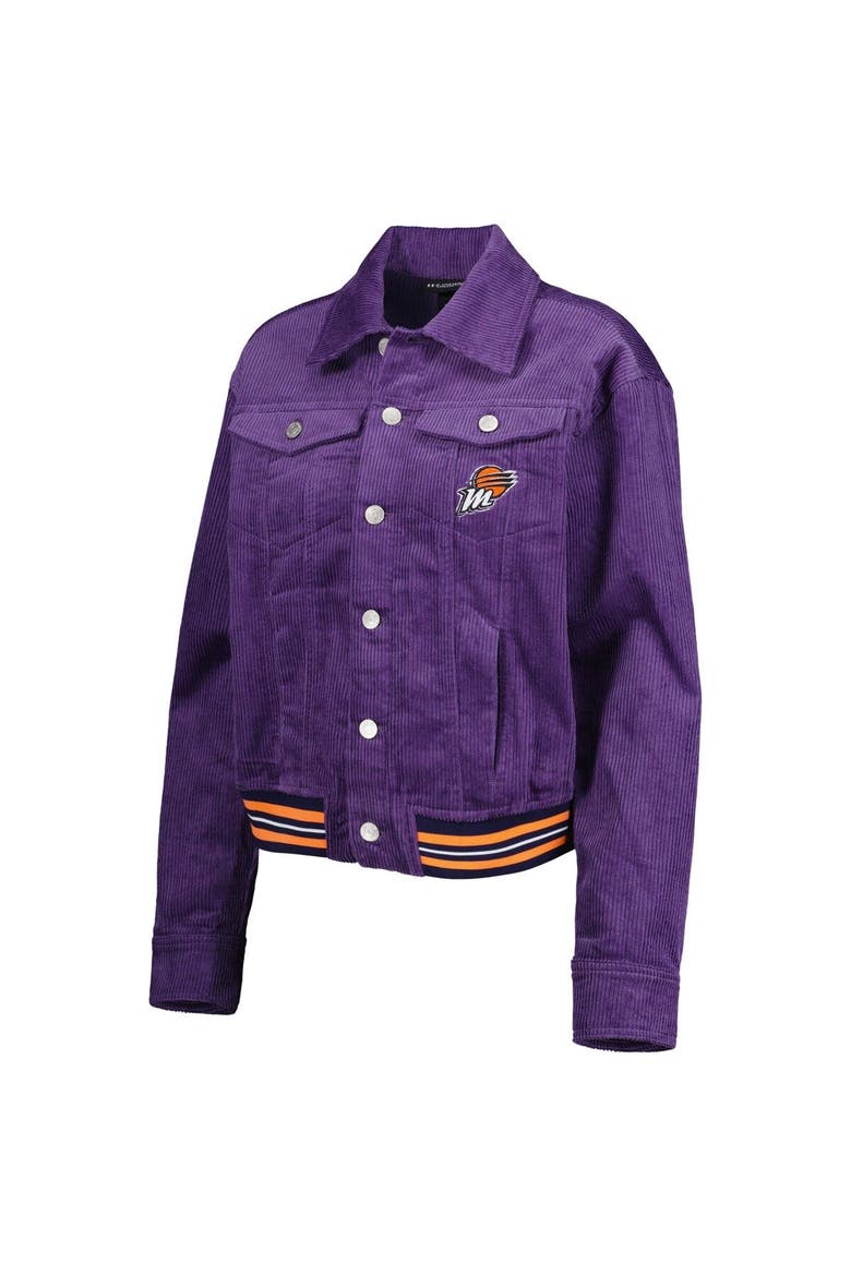 Women's The Wild Collective Purple Phoenix Mercury Corduroy Button-Up Shacket, Alternate, color, Purple