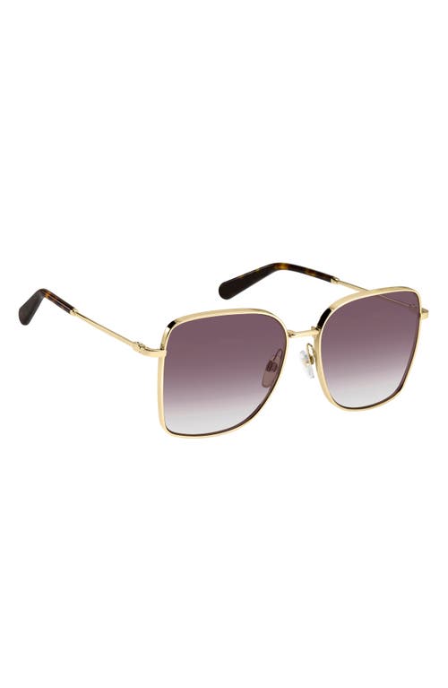Marc Jacobs Marc 829s Metal Square Sunglasses In Gold