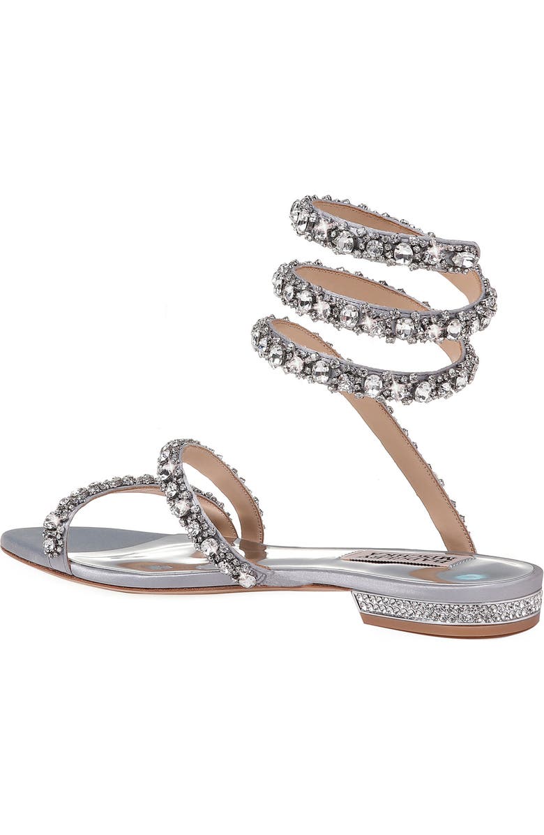 Badgley Mischka Collection Badgley Mischka Paz Crystal Ankle Wrap Sandal, Alternate, color,