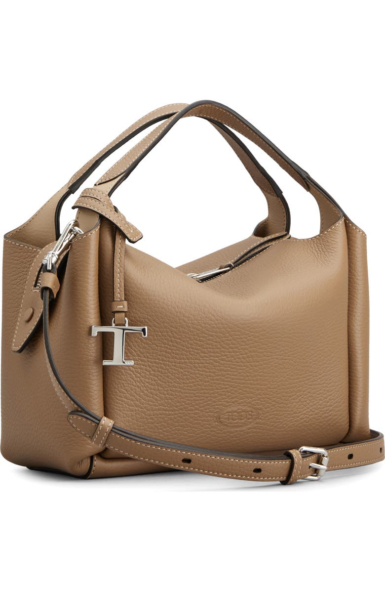 Tod's Mini T Timeless Leather Bowling Bag, Alternate, color,