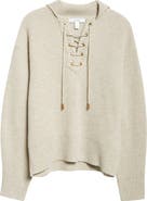 Max Mara Eccelso Lace-Up Wool 
Cashmere Sweater