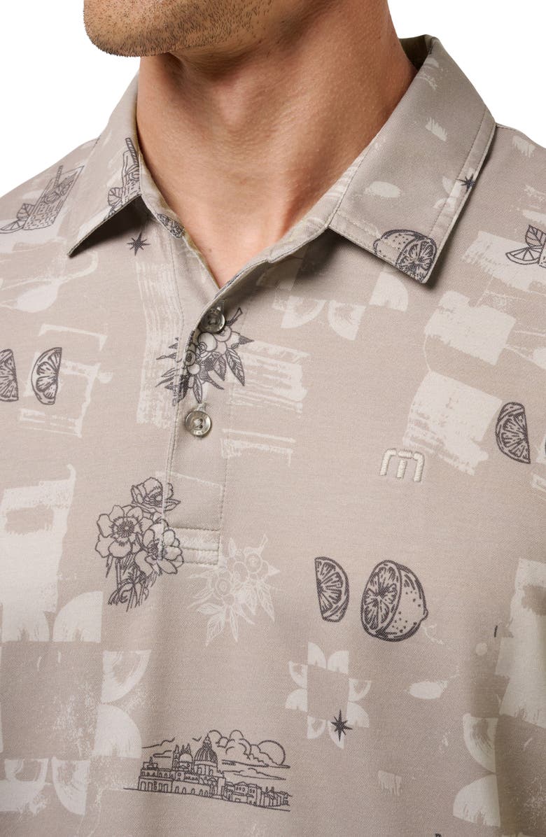 TravisMathew Featherweight Spritz Piqué Polo, Alternate, color, Island Fossil
