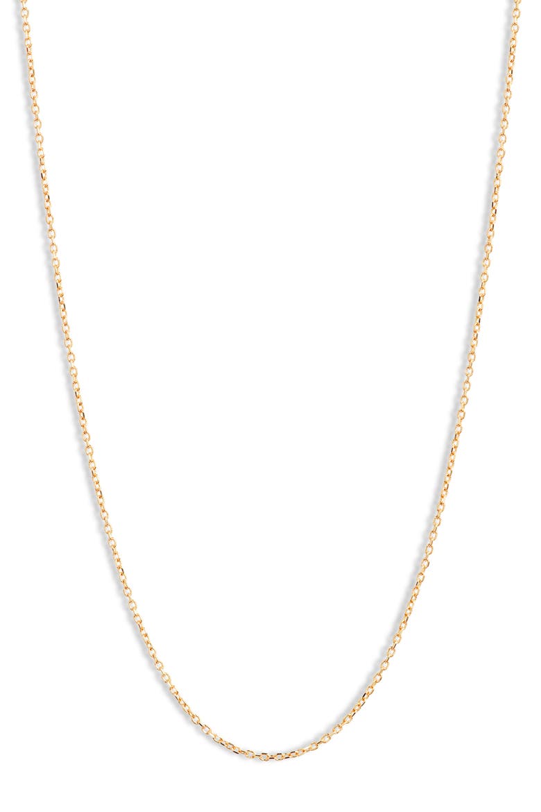 Cable Chain Necklace, Main, color, GOLD
