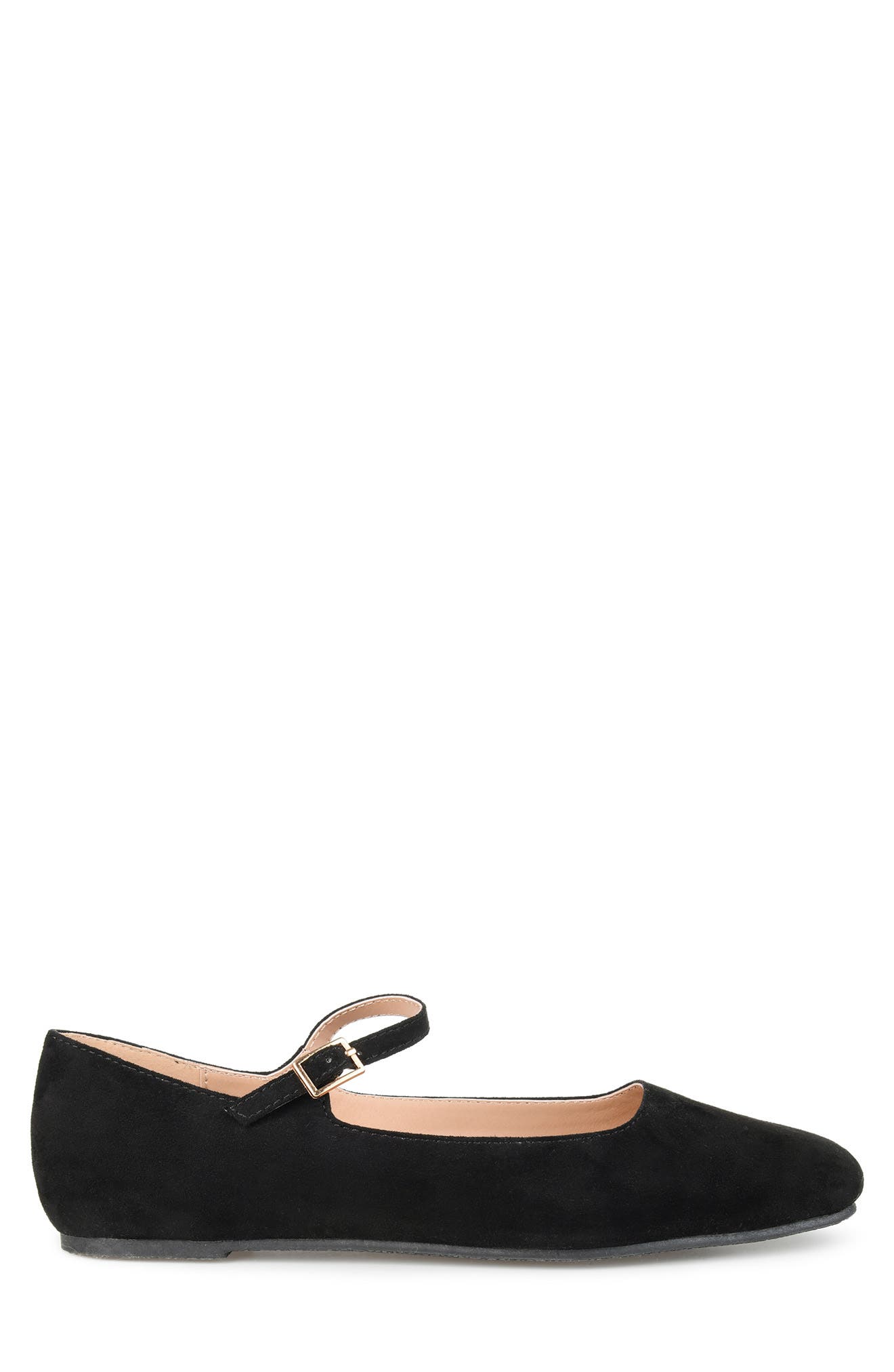 Journee Collection Carrie Mary Jane Flat, Alternate, color, Black