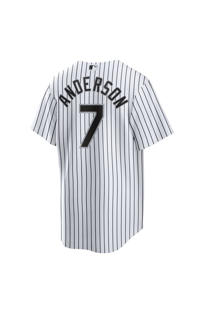 Nike Men's Nike Tim Anderson White Chicago White Sox Home Replica Player Jersey, Alternate, color, 