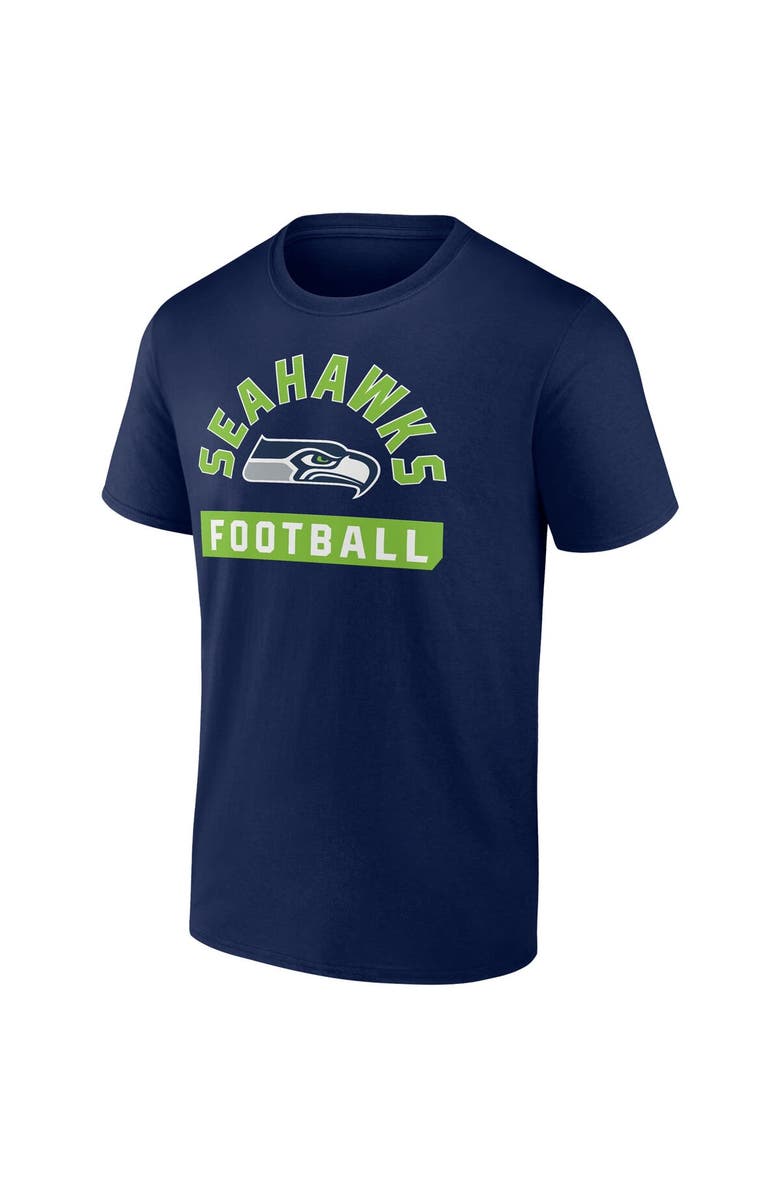 FANATICS Men's Fanatics Branded College Navy/White Seattle Seahawks Two-Pack 2023 Schedule T-Shirt Combo Set, Alternate, color, Navy