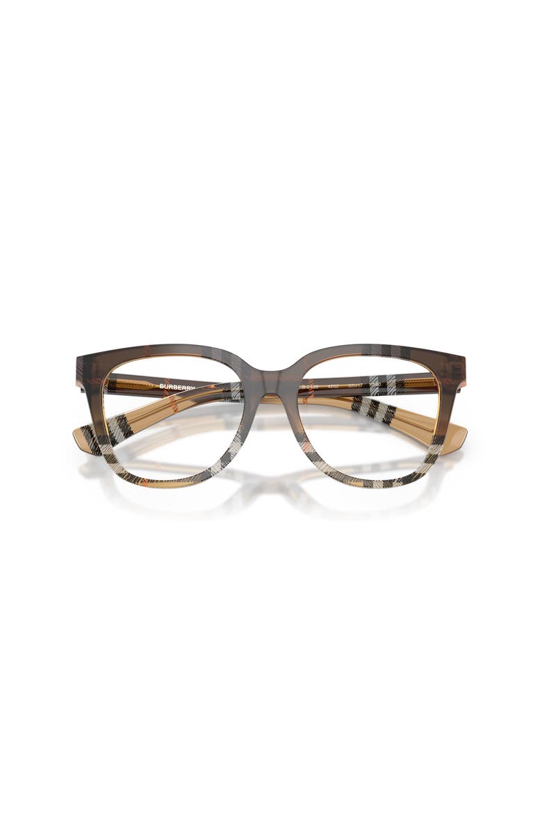 Burberry 52mm Phantos optical glasses, Alternate, color, Brown