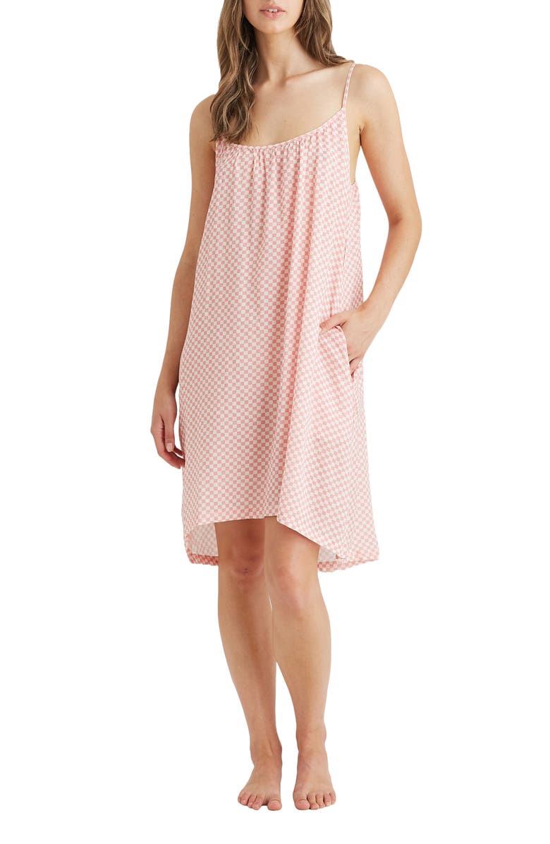 Papinelle Anais Strappy Cotton Blend NIghtgown, Alternate, color,