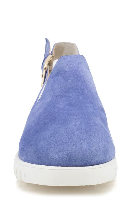 Amalfi Emporio Slingback Platform Wedge In Blu Iris Cashmere
