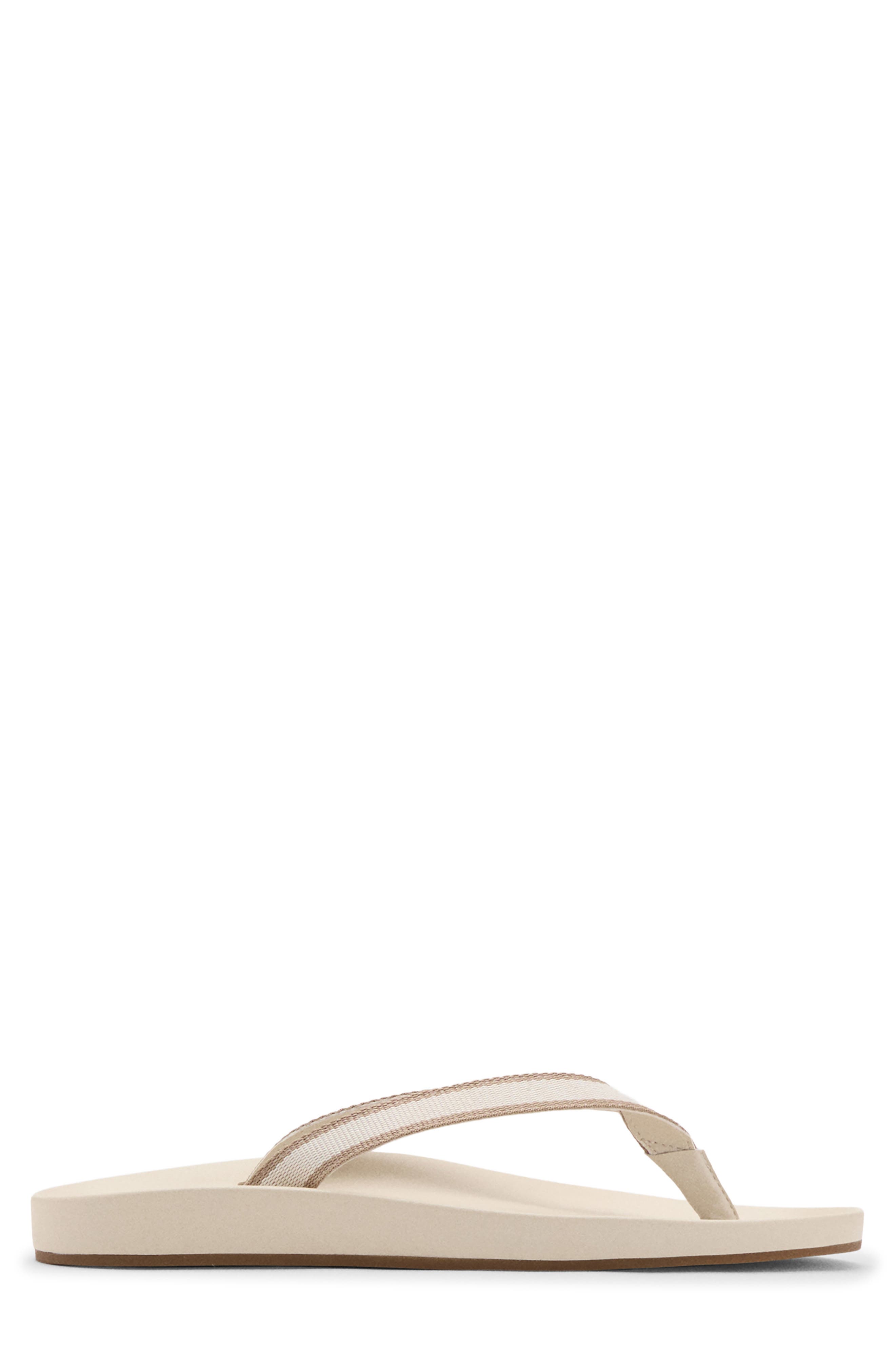 Stripe Flip Flop, Alternate, color, WHITE