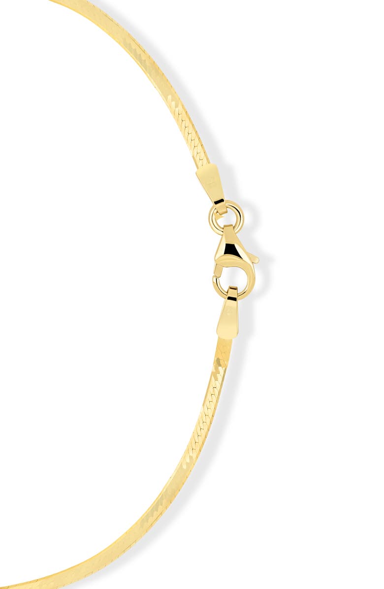 Bony Levy 14K Gold 1mm Herringbone Chain Bracelet, Alternate, color, 14K Yellow Gold