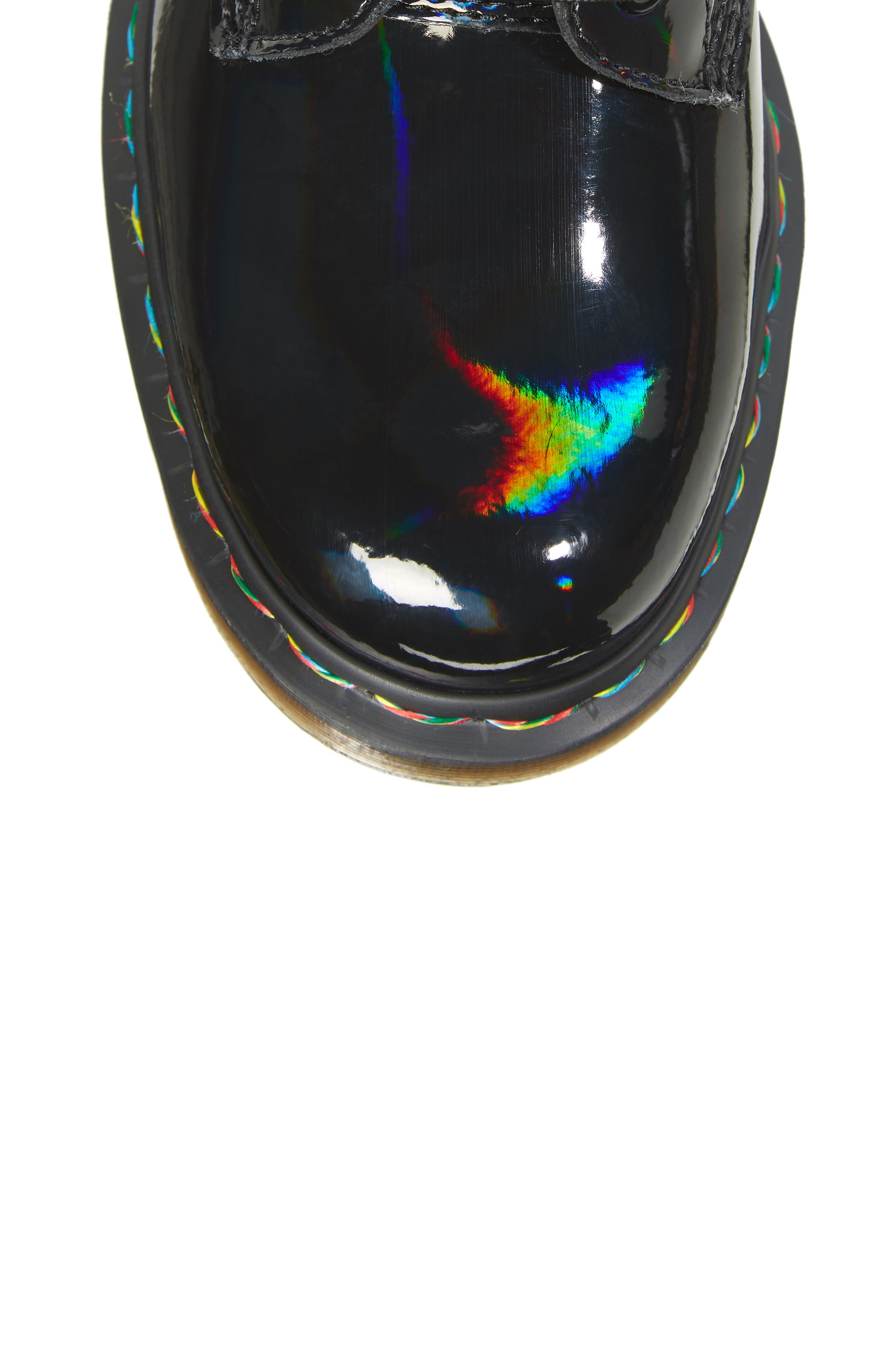 Dr. Martens 1460 Rainbow Patent Boot, Alternate, color, 