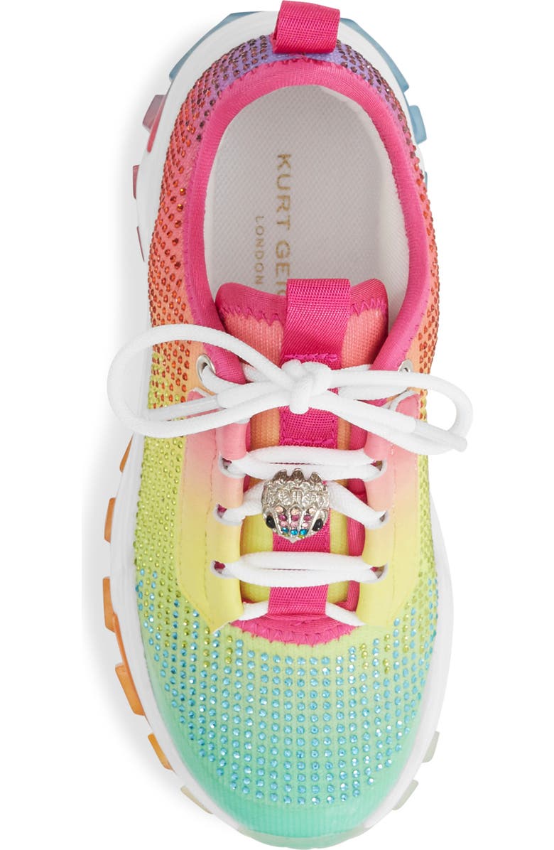 Kurt Geiger London Kids' Mini Lettie Crystal Sneaker, Alternate, color,