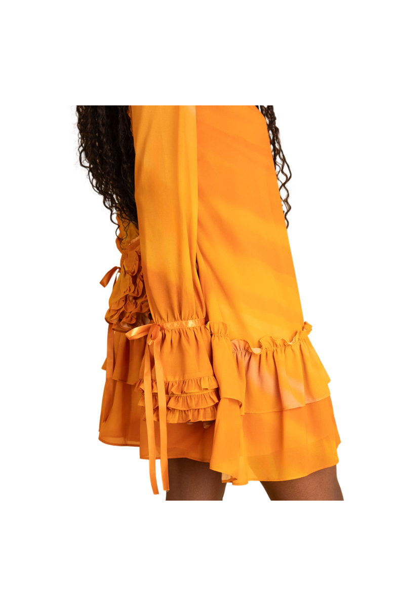 RICHANTEE Ruffles Mini Dress, Alternate, color, Orange