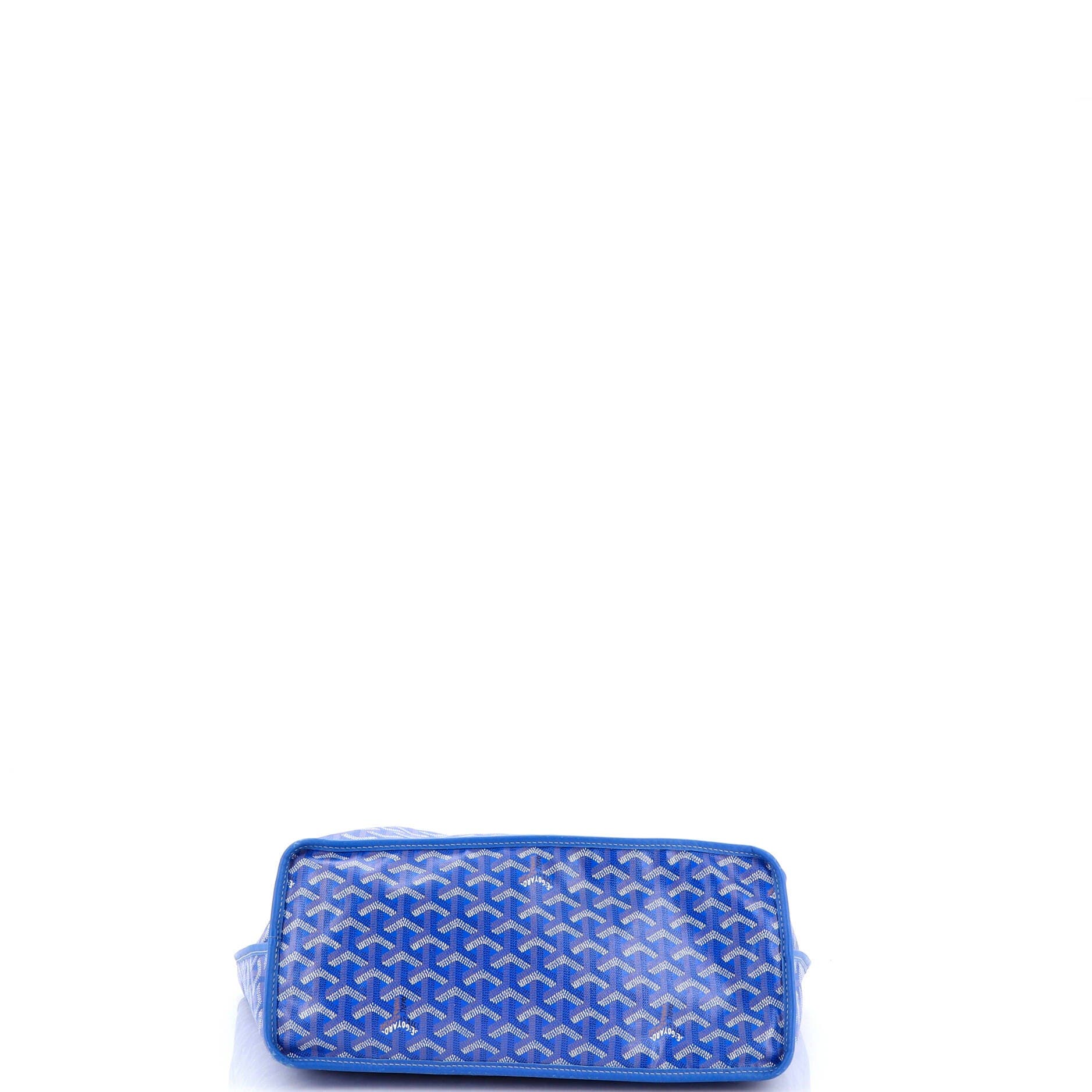 Pre-Owned Goyard Anjou Reversible Tote Coated Canvas PM, Alternate, color, Blue