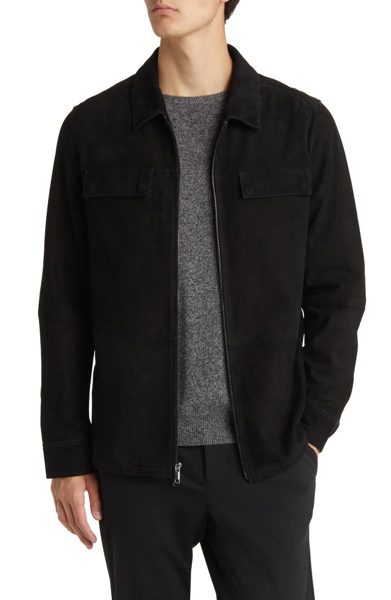 Nordstrom Suede Shirt Jacket, Main, color,