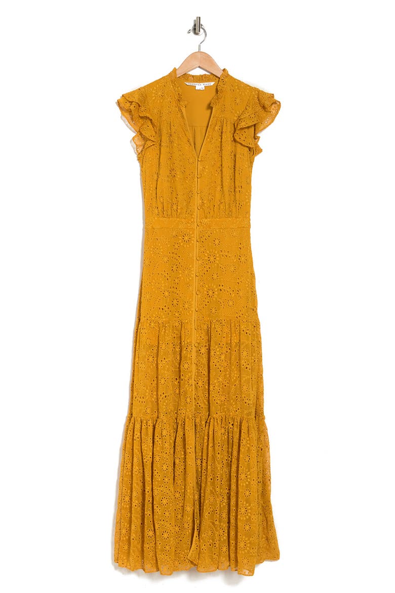 Sartori Button Front Dress, Alternate, color, SAFFRON