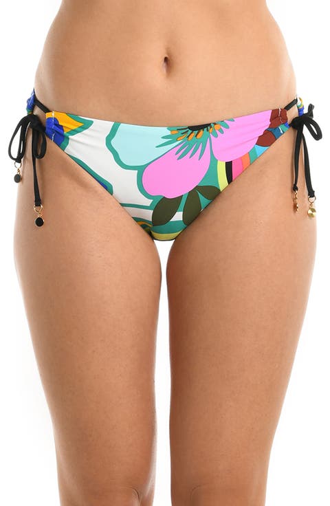 Suncatcher Ruched Side Tie Hipster Bikini Bottoms