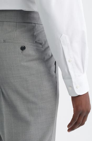 George Flat Front Virgin Wool Pants