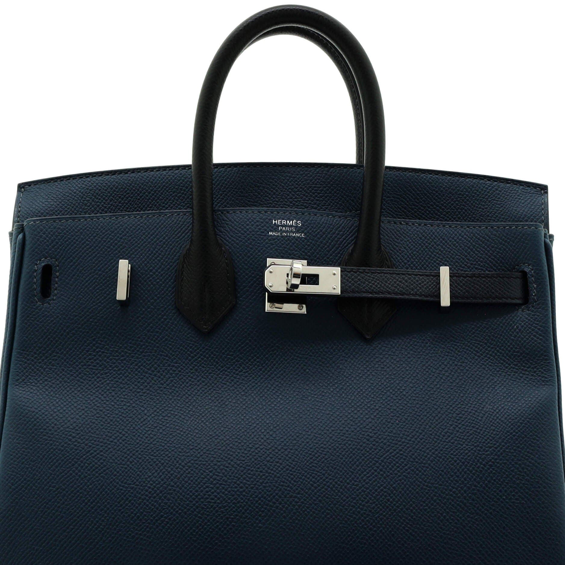 Pre-Owned Hermes Birkin Handbag Tricolor Epsom with Palladium Hardware 25, Alternate, color, 