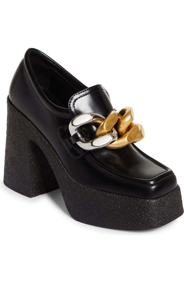 Stella McCartney Skya Chain Detail Platform Loafer, Main, color,