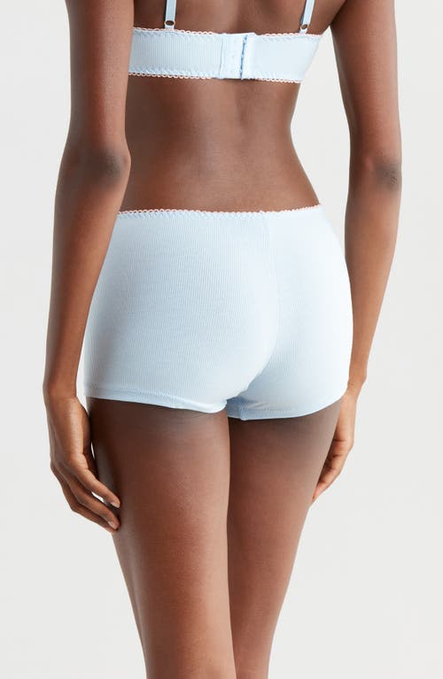 Kilo Brava Rib Lounge Shorts In Powder Blue