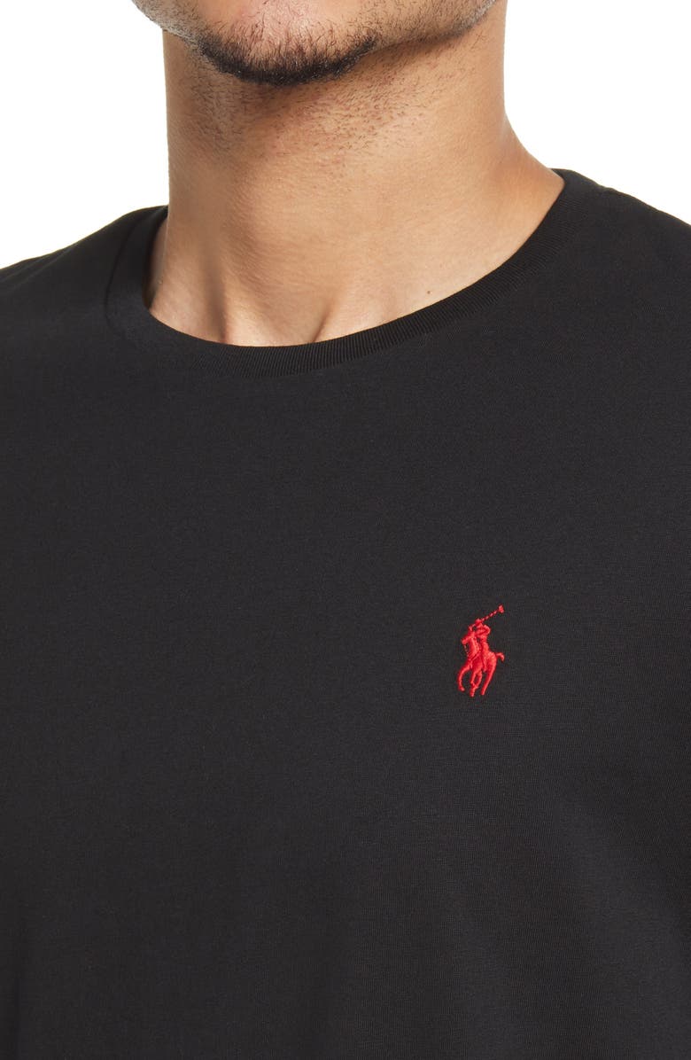 Polo Ralph Lauren Men
s Embroidered Logo Long Sleeve Cotton T-Shirt, Alternate, color,