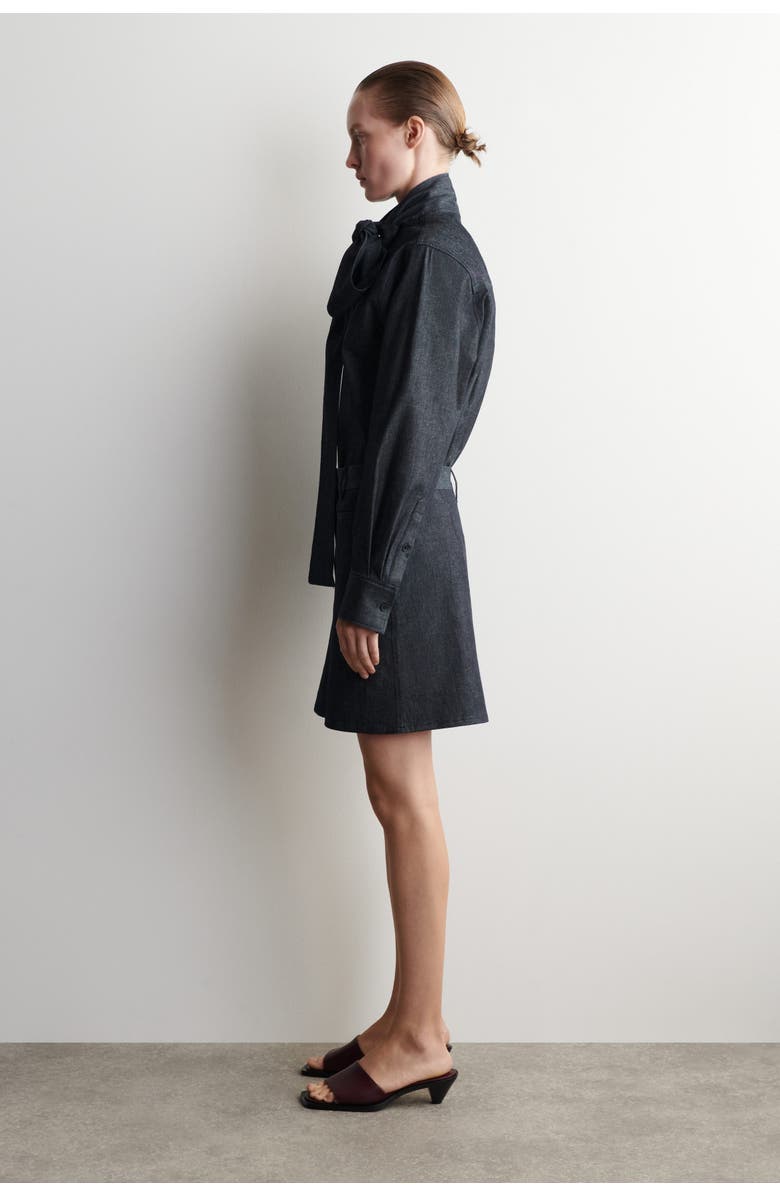 COS Denim Mini Skirt, Alternate, color, Indigo