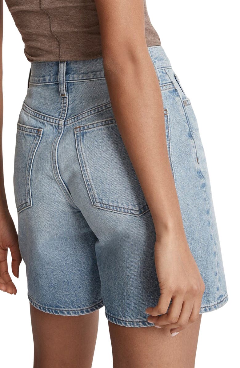 Madewell Baggy Nonstretch Denim Shorts, Alternate, color,