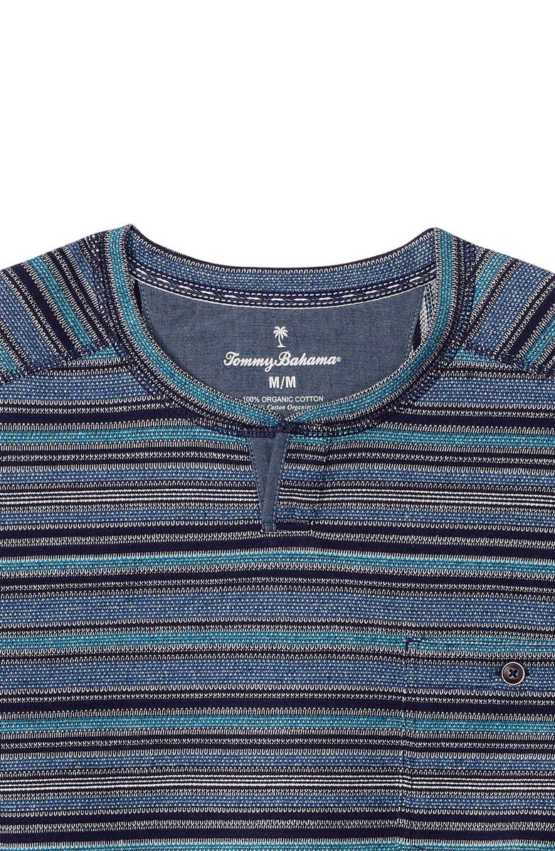 Tommy Bahama San Felipe Stripe Baja Abaco Long Sleeve T-Shirt, Alternate, color, Coastline