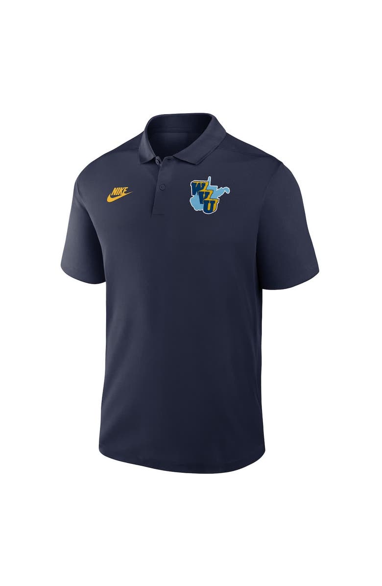Nike Men's Nike Navy West Virginia Mountaineers Vault Victory Dri-FIT Polo, Alternate, color, Navy