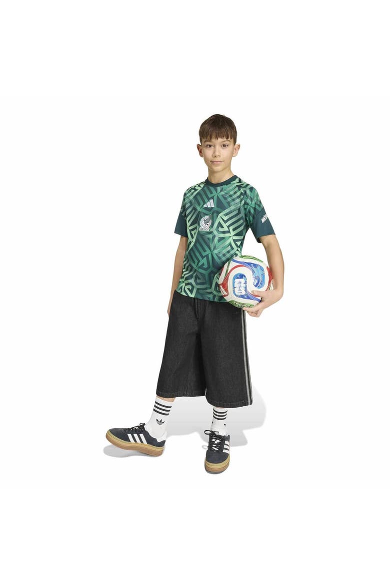 Youth adidas Green Mexico National Team 2026 Pre-Match Top, Alternate, color, Green