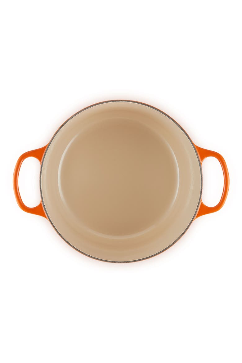 Signature 6.5-Quart Round Enamel Cast Iron Dutch Oven, Alternate, color, FLAME