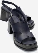 Forever & Always Shoes Zennia Leather Platform Sandal