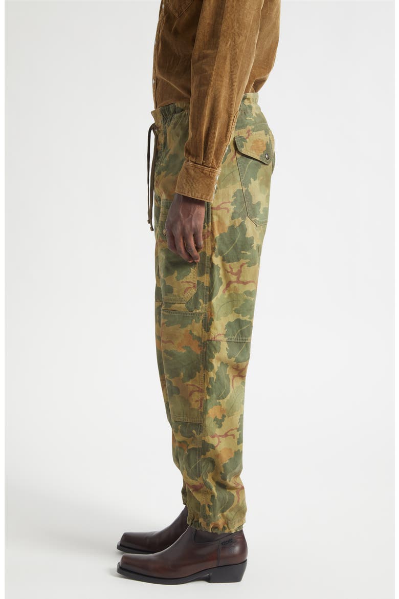 Ranger Camo Print Poplin Cargo Pants, Alternate, color, OLIVE LEAF CAMO