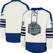 '47 Men's '47 Cream St. Louis Blues Pond Hockey Trio Eternal Lacer Sweatshirt